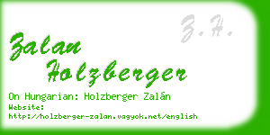 zalan holzberger business card